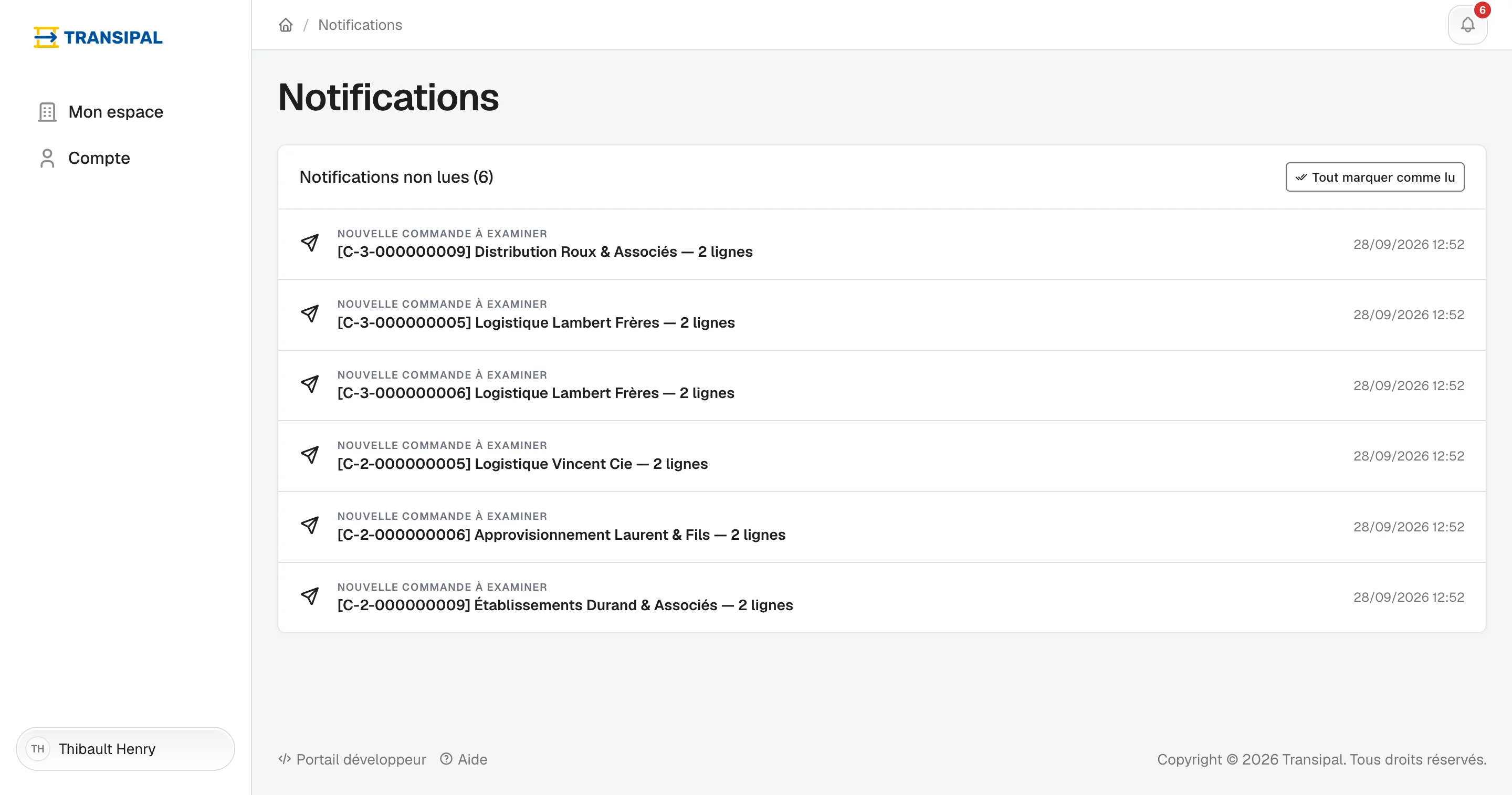 Vos notifications